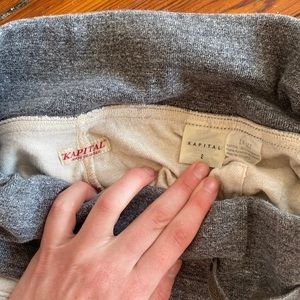 Kapital sweatpants from Japan low waist wide leg size 2 fits as a small